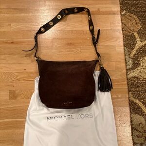 Michael Kors Brown Crossbody Bag with Black Strap